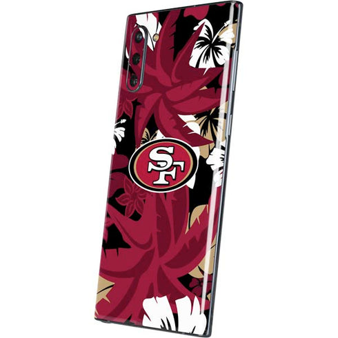 NFL San Francisco 49ers Tropical Print Galaxy Note 10 Skin
